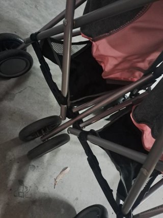 Carrito Gemelar Silver Cross Rosa y Gris