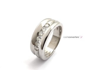 anillo oro 18k con piedra con diamante