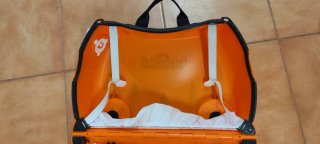 Maleta infantil Trunki naranja con ruedas
