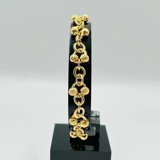 Pulsera Bolas Diamantadas 18K