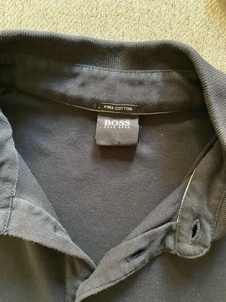 Polo Boss Manga Larga Talla M
