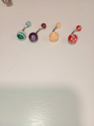 Lote 4 piercings ombligo
