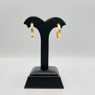 Pendientes Aro Greca 18K
