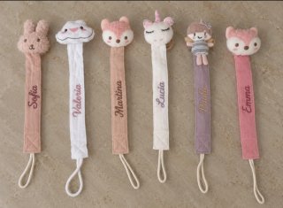 Chupeteros bordados personalizados