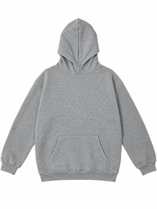 Sudadera gris con capucha