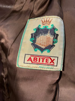Chaqueta cuero vintage marrón oscuro