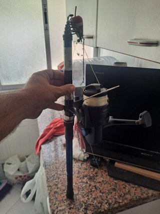 Caña de pescar Caperlan con carrete