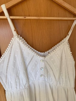 Vestido blanco con forro