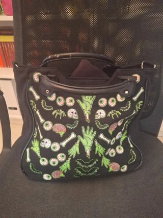 Bolso Halloween Gótico Negro y Verde
