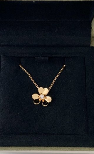 Collar Frivole Flor V-gold con Diamante
