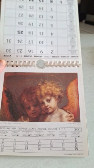 Calendario Vintage 2002 Angeli