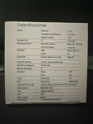Cámara de Acción NK-K2 4K