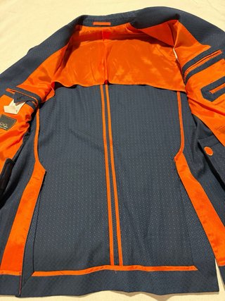 Giacca Gabriele Pasini Tg 46 Blu/Arancio
