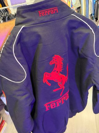Chaqueta Bomber Ferrari Negra