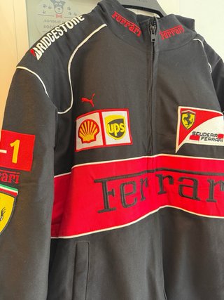 Chaqueta Bomber Ferrari Negra