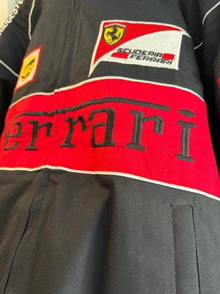 Chaqueta Bomber Ferrari Negra
