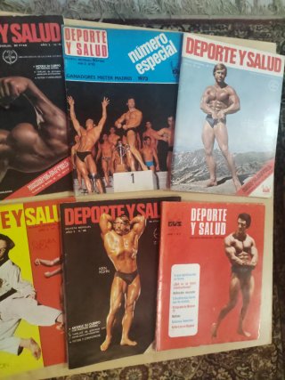 Deporte y Salud lote de 6 revistas culturismo