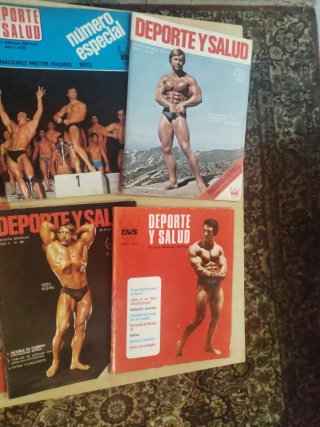 Deporte y Salud lote de 6 revistas culturismo