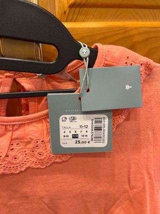 Camiseta Coconut Naranja Talla S Niña 11-12 años