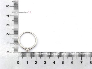 sortija oro 18k con piedra con diamante t. 13 (16,88 mm)