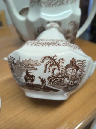 Juego de café La Cartuja de Sevilla