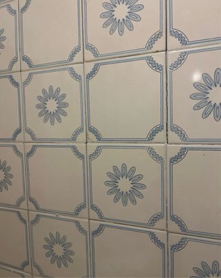 Azulejos Vintage Flor Azul 15x15 cm