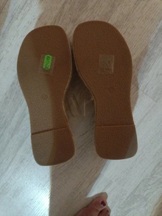 Sandalias Plataforma Tiras Transparentes Beige