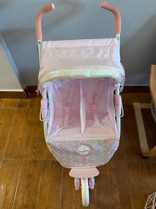 Carrito Gemelar Decuevas Rosa Estrellas