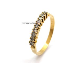 anillo oro 18k con piedra con diamante