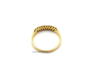 anillo oro 18k con piedra con diamante