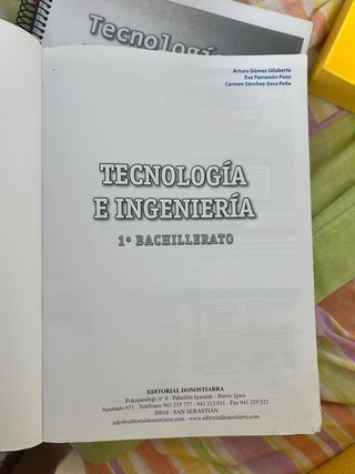 libro de tecnologia y ingenieria 1ª bachillerato