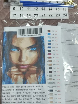 Lienzo Pintura por Números