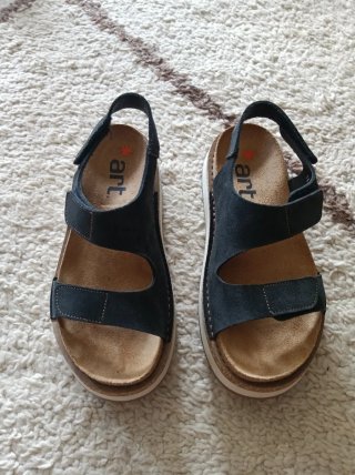 Sandalias Art Company Vancouver Piel Negra