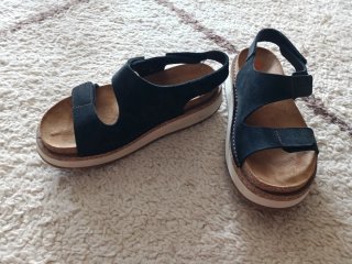Sandalias Art Company Vancouver Piel Negra