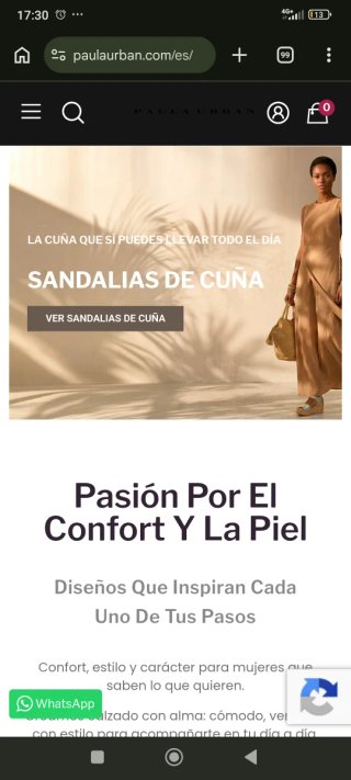 Sandalias Paula Urban Piel Gris y Plateada