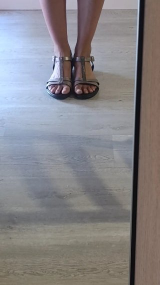 Sandalias Paula Urban Piel Gris y Plateada