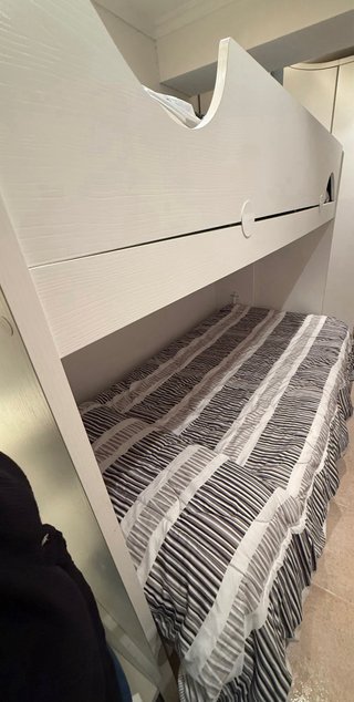 Litera con cama abatible abajo