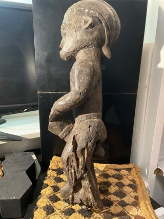 Figura Arte Africano Madera Tallada