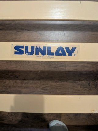 Somier Sunlay Negro y Madera
