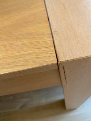 Mesa comedor roble extensible