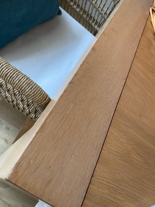 Mesa comedor roble extensible