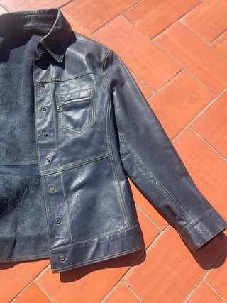 Cazadora Diesel reversible piel ante vintage