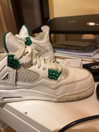 Jordan 4 Blancas y Verdes
