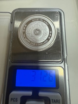1 Onza de Plata de Niue de 2025