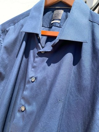 Camisa Calvin Klein Azul Hombre
