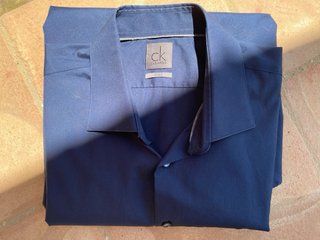 Camisa Calvin Klein Azul Hombre
