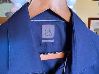 Camisa Calvin Klein Azul Hombre