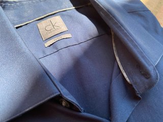 Camisa Calvin Klein Azul Hombre