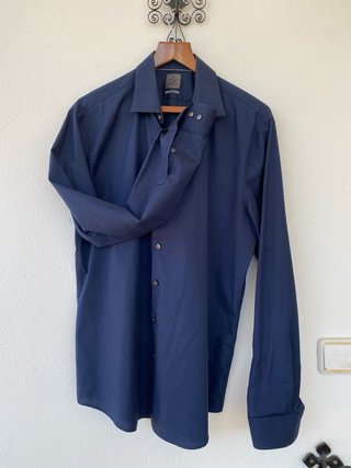 Camisa Calvin Klein Azul Hombre