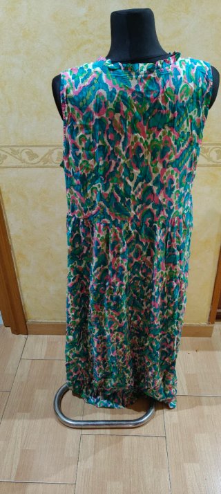 Vestido largo estampado